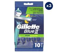 3x10 Rasoirs Jetables Gillette Blue Ii Plus Slalom
