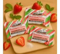 3x25g - Lot de 3 Bonbons Mentholés - Fraise et CitronRafraichissants et Idél pour Soulager la Gorge - Parfait pour les Amateurs de Saveurs Originales - Compatible avec Fisherman's Friend .433