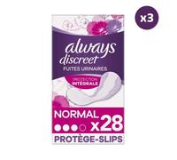 Always Discreet, 112 Protège-Slips Incontinence Femme, Normal, Protection Intégrale pour Fuites Urinaires Très Légères, Pack 1 Mois