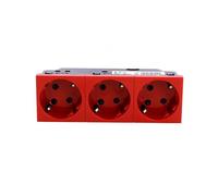 3x2p+E contact 45 Shuko 6m Mosaïque -Legrand - Rouge
