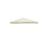 3x3m Toile de Rechange Gazebo Double Toit pour Jardin (Beige, Un Seul Top)