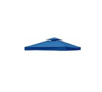 3x3m Toile de Rechange Gazebo Double Toit pour Jardin (Bleu, Double Top)