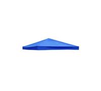 3x3m Toile de Rechange Gazebo Double Toit pour Jardin (Bleu, Un Seul Top)