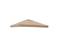 3x3m Toile de Rechange Gazebo Double Toit pour Jardin (Kaki, Double Top)