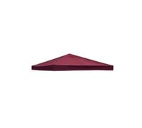 3x3m Toile de Rechange Gazebo Double Toit pour Jardin (Rouge, Un Seul Top)