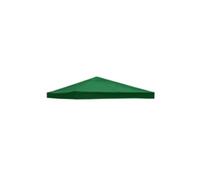 3x3m Toile de Rechange Gazebo Double Toit pour Jardin (Vert, Un Seul Top)