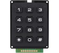 3x4 12 Touche Clavier Matrix pour MCU, Phone-Style Matrix Keypad, Modules Clavier Externe avec 12 Boutons Push