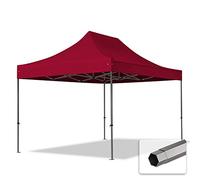 3x4,5 m Tonnelle Tente Pliante Barnum Acier, PES 750, Rouge