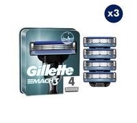 3x4 Lames De Rasoirs Mach 3 Gillette