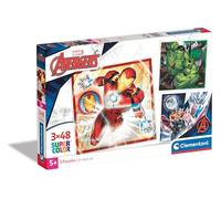 Clementoni Puzzle Marvel – The Avengers – 3 x 48 pièces