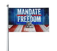3x5 America Freedom Convoy 2022 Drapeau Mandat Freedom Flag American USA Support Trucker Flag Stop The Mandats Drapeau extérieur avec œillet en métal sans mât de drapeau