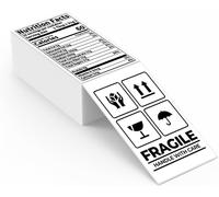 3x5 Inch Thermique Étiquettes Expédition,Étiquettes Impression Thermique en accordéon,Étiquettes Multi-usages pour les Petites Entreprises,Étiquettes 3x5 Blanches pour Expédition de Colis