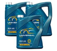 3x5 Litre Mannol Universel 15W-40 huile moteur Api Sn / CH-4 Acea A3/B4