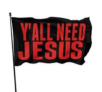 3x5 vous avez tous besoin de drapeaux de Jésus drapeau de Dieu de Jésus de 3x5 pieds avec œillet en métal