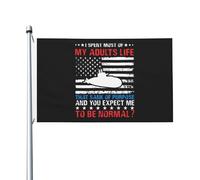 3X5Ft Banner Breeze Flag Drapeau Américain. J'Ai Passé La Majeure Partie De Ma Vie D'Adulte À Couler Sans But, Et Vous Vous Attendez À Ce Que Je Sois Normal. Unique Pour Balcon