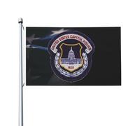 3X5Ft Banner Breeze Flag Écusson Du Drapeau De La Police Du Capitole Des États-Unis Unique Drapeau De Jardin Élégant Pour Pendre La Crémaillère Cadeau