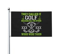 3X5Ft Banner Breeze Flag Ils L'Ont Appelé Golf Parce Que Tous Les Autres Gros Mots De Quatre Lettres Étaient Déjà Pris. Luxueux Drapeau De Famille Lavable Pour Patio Fête