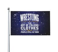 3X5Ft Banner Breeze Flag Lutte L'Art De Plier Les Vêtements Avec Des Gens Encore Dedans Drapeau Lavable Drapeau De Famille Prime Pour Balcon Fête