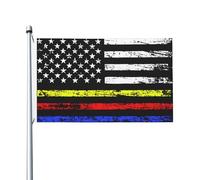 3X5Ft Banner Breeze Flag Police, Pompiers, Sécurité, Services Correctionnels, Armée, Drapeau Américain Prime Drapeau Militaire Unique Pour Fête Pendre La Crémaillère