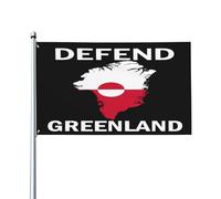 3X5Ft Drapeaux Décoratifs D'Extérieur Défendons Le Groenland - Drapeau « Je Suis Debout » Uv Résistant Drapeau De Jardin Luxueux Pour Fête Patio