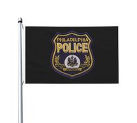 3X5Ft Drapeaux Décoratifs D'Extérieur Drapeau De La Police De Philadelphie Personnalisé Drapeau De Famille Luxueux Pour Fête Patio