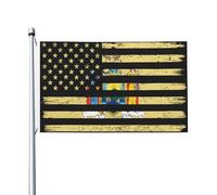 3X5Ft Drapeaux Décoratifs D'Extérieur Drapeau Des États-Unis Et De L'État De New York (1896-1901) Prime Drapeau De Famille Uv Résistant Pour Pendre La Crémaillère Fête