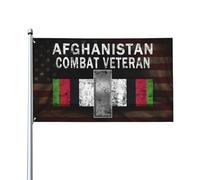 3X5Ft Drapeaux Décoratifs D'Extérieur Drapeau Des Vétérans De Combat Américains O-2 (Premier Lieutenant O2) En Afghanistan Luxueux Drapeau De Jardin Durable Pour Patio Fête