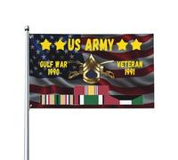 3X5Ft Drapeaux Décoratifs D'Extérieur Drapeau D'Un Sergent-Chef De Guerre Américain Prime Drapeau De Jardin Uv Résistant Pour Patio Plate-Forme
