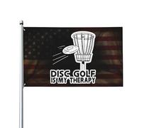 3X5Ft Drapeaux Décoratifs D'Extérieur Le Disc Golf Est Mon Drapeau Unique Drapeau Militaire Lavable Pour Patio Plate-Forme