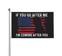 3X5Ft Drapeaux Décoratifs D'Extérieur Si Tu T'En Prends À Moi, Je T'En Prendrai Aussi. Drapeau Personnalisé Drapeau De Jardin Luxueux Pour Patio Cadeau