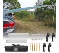 3x5m Auvent Voiture Résistant à l'eau et aux UV Store pour Caravane Fourgon Léger Camping Tarp