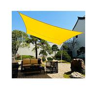 3x5m Yellow Sun Shade Sail Rectangle Canopy Suncreen Tissu Sunblock Shade Tissu avec Un Bloc UV de Corde Libre pour Le Patio de carport Balcon de extérieur, Plusieurs Tailles