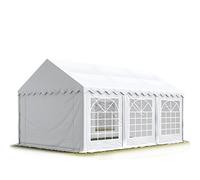 3x6 m Tente de réception/Barnum Blanc Toile de Haute qualité PVC 700 N | Auvent imperméable et robuste, pour les mariages, les événements dans le jardin, les réunions de jardin