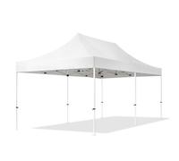 TOOLPORT Tente Pliante 3x6 m sans Bâches de Côté Economy 700N Housse Barnum Chapiteau Pliant Tonnelle Blanc