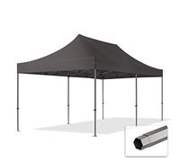 3x6 m Tonnelle Tente Pliante Barnum Acier, PES 750, Gris foncé