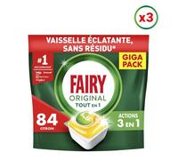 3x84 Capsules Tout-en-1 Citron - Tablettes lave-vaisselle - Fairy