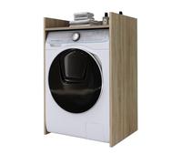 3xE Living Armoire de Salle de Bain pour Machine à Laver, sur Pied Durable avec étagère - Chêne Sonoma, 64 cm x 97,5 cm x 50 cm