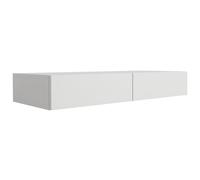 3xE Living Coiffeuse Suspendue 100 cm, 2 tiroirs, Blanc, 100 x 40 x 16 cm
