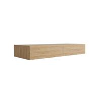3xE Living Coiffeuse Suspendue 100 cm, 2 tiroirs, chêne Craft, 100 x 39,6 x 16 cm