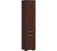 3xEliving KORALIA D2 Armoire haute, armoire de salle de bains en wengé 140x30x30