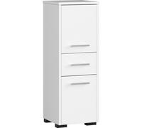 3xEliving KORALIA D2SZ1 Armoire haute, armoire de salle de bains en blanc 85x30x30