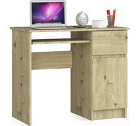 3xEliving SOLE DESK DROITE ARTISAN Bureau avec armoire verrouillable et tiroir, côté gauche, dimensions : hauteur : 77 cm, largeur : 90 cm, profondeur : 50 cm
