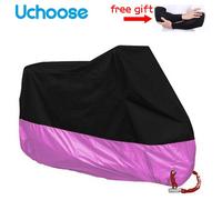 3xl Pour 221 230cm - Cubierta Universal De Lona Para Motocicleta, Impermeable A Prueba De Polvo, Protector Uv Para Scooter, Todas Las Estaciones, Bloqueo De Tela Para Motor De Bicicleta - Rose