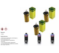 3xMANN-FILTER FILTRE À HUILE-HU 6004 + 3xLIQUI MOLY Pro-Line Nettoyage Moteur