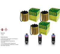 3xMANN-FILTER FILTRE À Huile-HU 713/1 x +3xLIQUI MOLY Pro-Line Nettoyage Moteur