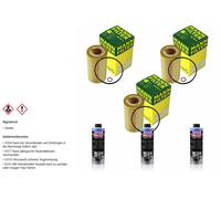 3xMANN-FILTER FILTRE À HUILE-HU 718/1 +3xLIQUI MOLY Pro-Line Nettoyage Moteur