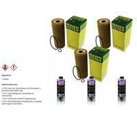 3xMANN-FILTER FILTRE À Huile-HU 727/1 x +3xLIQUI MOLY Pro-Line Nettoyage Moteur