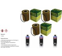 3xMANN-FILTER FILTRE À HUILE-HU 9001 x +3xLIQUI MOLY Pro-Line Nettoyage Moteur