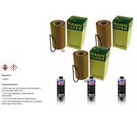 3xMANN-FILTER FILTRE À HUILE-HU 938/4 x +3xLIQUI MOLY Pro-Line Nettoyage Moteur
