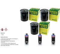 3xMANN-FILTER FILTRE À HUILE-W 610/9 +3xLIQUI MOLY Pro-Line Nettoyage Moteur